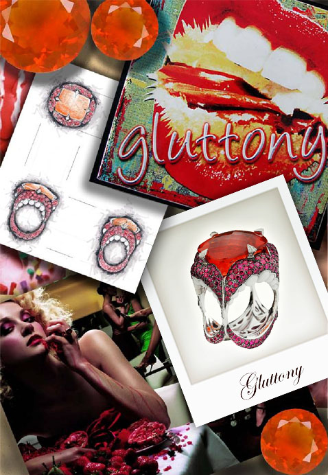 A hét főbűn Stephen Webster-től -  -  - bűn, ékszer, gyűrű, Stephen Webster, 