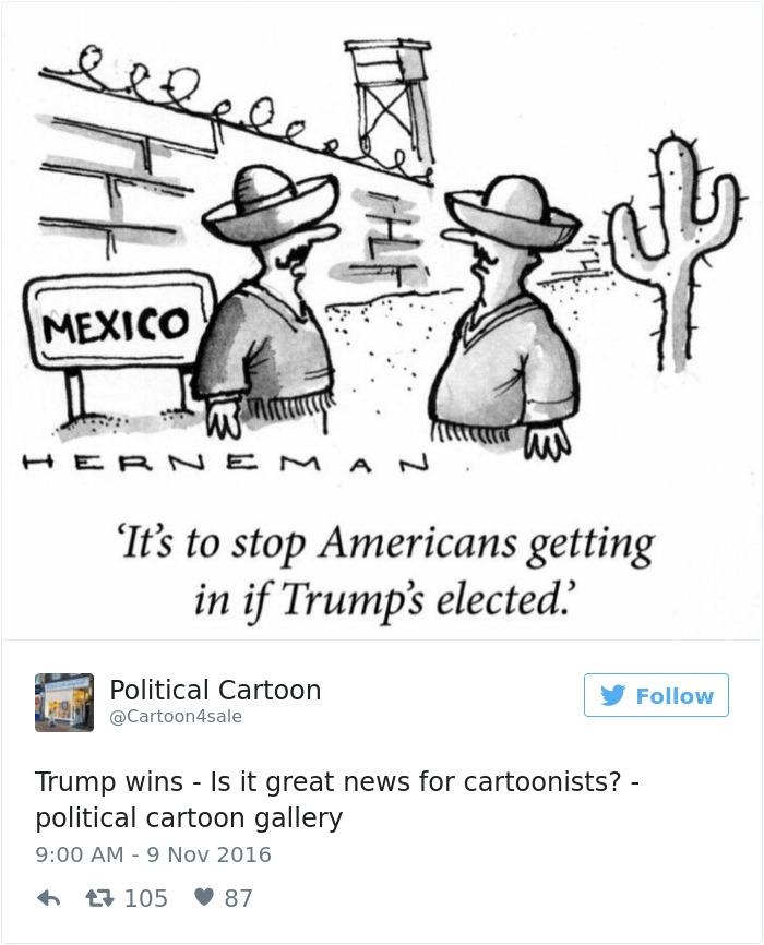 A 13 legfrappánsabb karikatúra, mellyel Donald Trump amerikai elnökké választására reagáltak - STYLELIFE -  - Amerika, amerikai elnökválasztás, Donald Trump, USA, választás2016, 