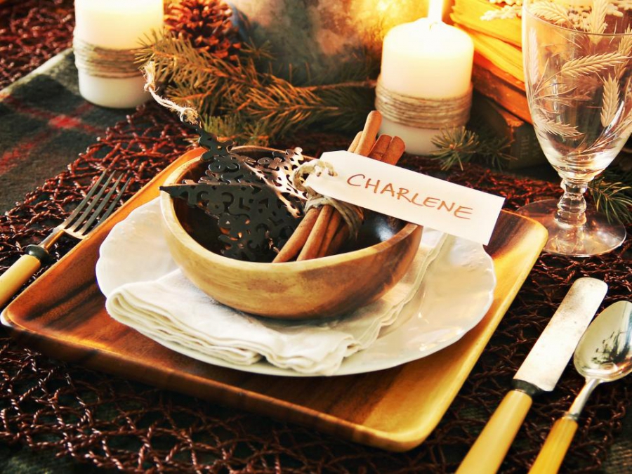 Asztali dekoráció karácsonyra -  -  - dekoráció, karácsony, ünnep, 