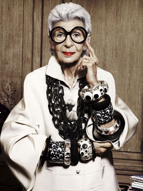 10 inspiráló összeállítás Iris Apfeltől -  -  - divat, inspiráció, iris apfel, outfit, stílus, 