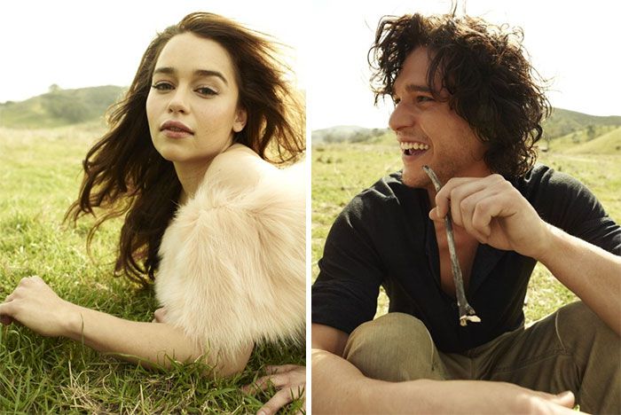 Jon Snow és Daenerys a valóságban - elbűvölő fotósorozat Kit Harington-ról és Emilia Clarke-ról -  -  - daenerys targaryen, fotók, jon snow, rolling stone, sorozat, szerelem, színészek, trónok harca, 
