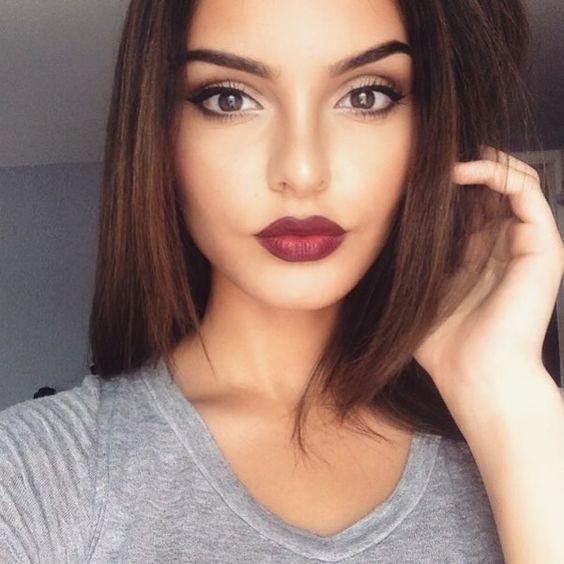 10 smink, ami bizonyítja, hogy idén ősszel a mély vörös rúzs a legjobb választás -  -  - inspiráció, ősz, rúzs, smink, sötét, vörös rúzs, 