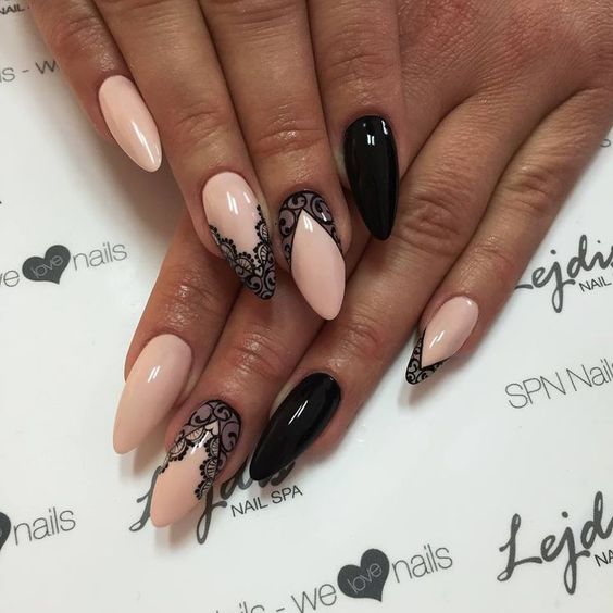 Top10: stílusos elegancia - csipke mintás manikűr ötletek -  -  - csipke minta, csipkés köröm, köröm minta, körömápolás, manikűr, tél, ünnep, 