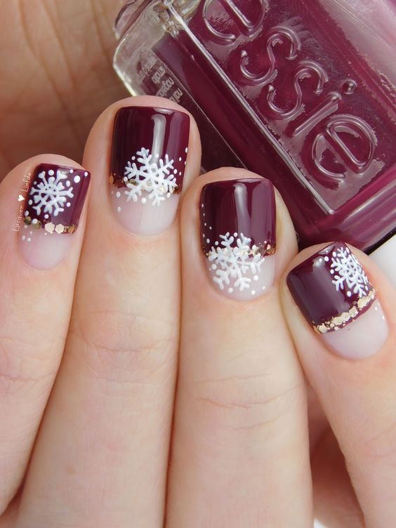 Top10: csodás hópehely mintás körmök a téli szezonra -  -  - hópehely, köröm, manikűr, minta, 