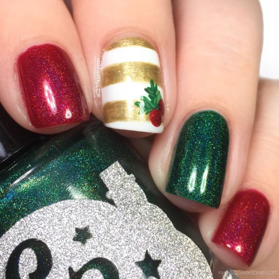 Top20: manikűr ötletek megrögzött karácsony-imádóknak -  -  - december, karácsony, karácsonyi minta, köröm minta, körömápolás, manikűr, ötletek, ünnep, 