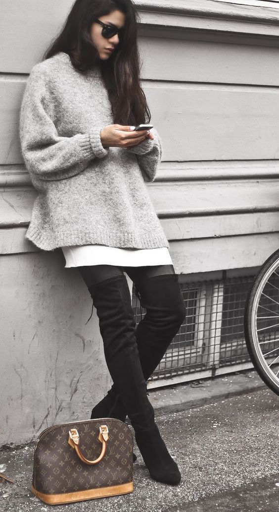 Stílusiskola: így lehetsz csinos és szexi combcsizmában -  -  - combcsizma, divat, ötletek, stílus, stílusiskola, tél, 