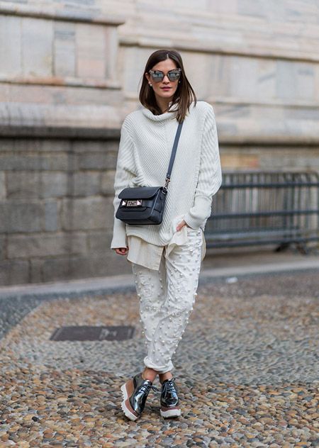 Stílusiskola: így lehetsz csinos fehérben télen is -  -  - fehér, outfit, összeállítás, ötletek, tél, 