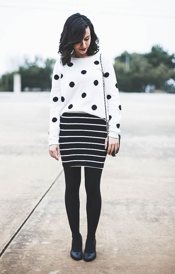 Stílusiskola: így viselj pöttyös ruhadarabokat tavasszal -  -  - divat, fehér, fekete, ötletek, pöttyök, stílus, tavasz, 