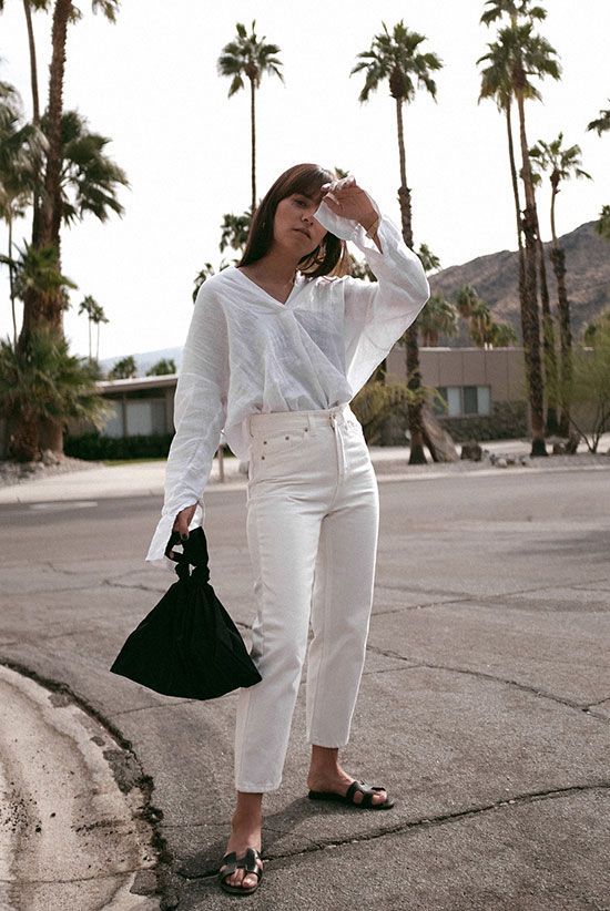 Stílusiskola: így viselj fehér nadrágokat idén nyáron -  -  - fehér, fehér nadrág, inspiráció, nyár, outfit, ötletek, 