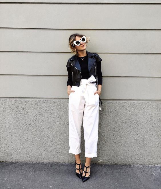 Stílusiskola: így viselj fehér nadrágokat idén nyáron -  -  - fehér, fehér nadrág, inspiráció, nyár, outfit, ötletek, 