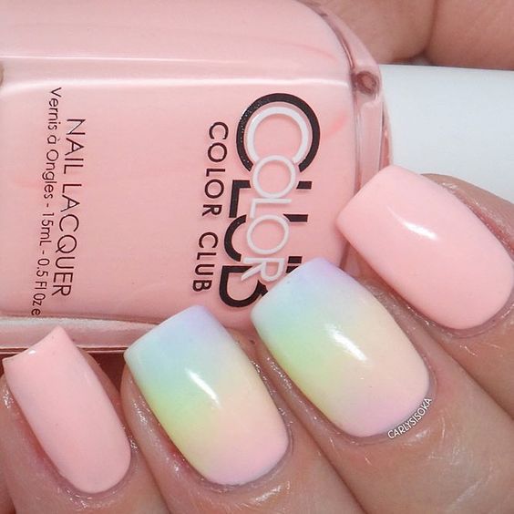 Top10: gyönyörű pasztell színű manikűr ötletek nyárra és a fesztivál szezonra -  -  - cukorka színek, köröm, manikűr, nyár, ötletek, pasztell színek, 