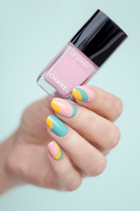 Top10: gyönyörű pasztell színű manikűr ötletek nyárra és a fesztivál szezonra -  -  - cukorka színek, köröm, manikűr, nyár, ötletek, pasztell színek, 