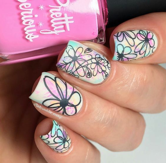 Top10: gyönyörű pasztell színű manikűr ötletek nyárra és a fesztivál szezonra -  -  - cukorka színek, köröm, manikűr, nyár, ötletek, pasztell színek, 