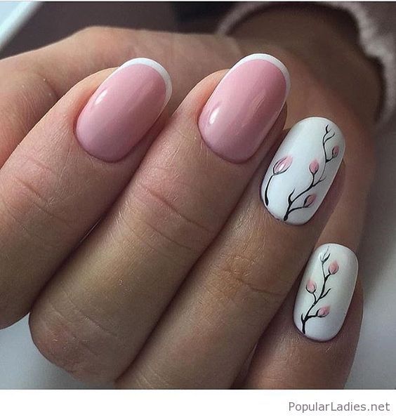 Top10: rózsaszín-fehér manikűr ötletek -  -  - fehér, manikűr, ötletek, rózsaszín, tippek, 