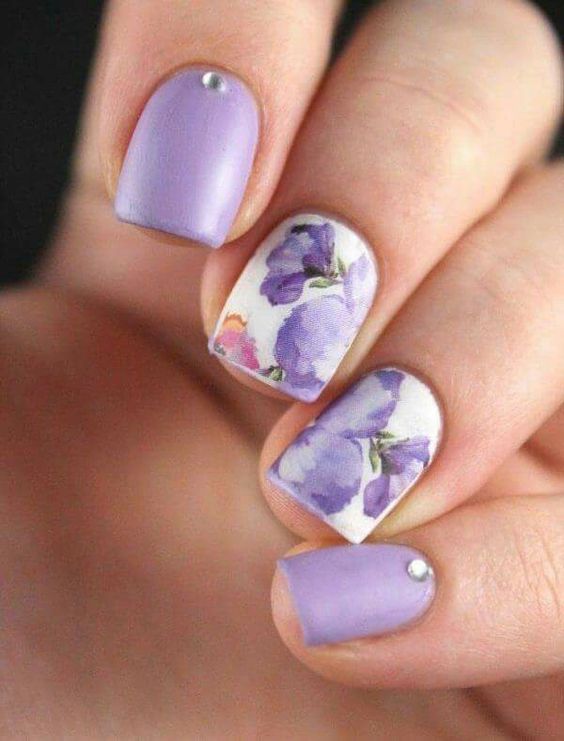 Top10: levendula színű manikűr ötletek nyárra -  -  - köröm, levendula, levendula szín, manikűr, ötletek, 