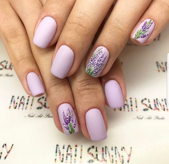 Top10: levendula színű manikűr ötletek nyárra -  -  - köröm, levendula, levendula szín, manikűr, ötletek, 