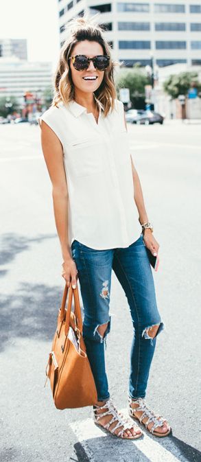 Stílusiskola: így lehetsz csinos ujjatlan ingekben -  -  - divat, nyár, outfit, stílus, stílusiskola, tippek, 