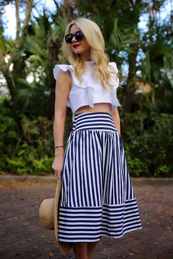 Stílusiskola: imádunk mindent, ami kék-fehér csíkos -  -  - csíkos, fehér, kék, nyár, outfit, 