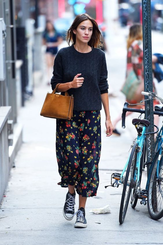 Stílusiskola: így viselj mintás hosszú szoknyákat ősszel -  -  - divat, mintás szoknya, ősz, szoknya, 