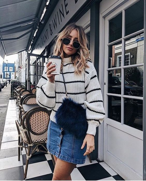 Stílusiskola: így viselj farmerszoknyákat -  -  - divat, farmer, farmerszoknya, ősz, stílus, 