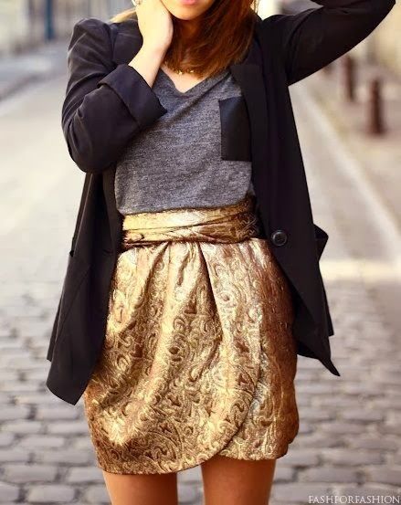 Stílusiskola: tedd ragyogóbbá az otufited egy kis arannyal -  -  - arany, divat, outfit, stílus, tél, 