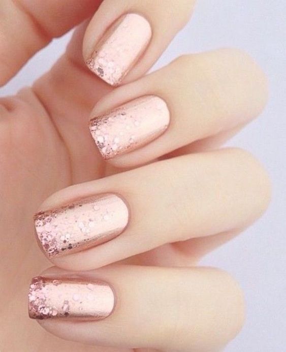 Top10: rose gold körmök karácsonyra -  -  - csillogás, karácsony, manikűr, rose gold, 