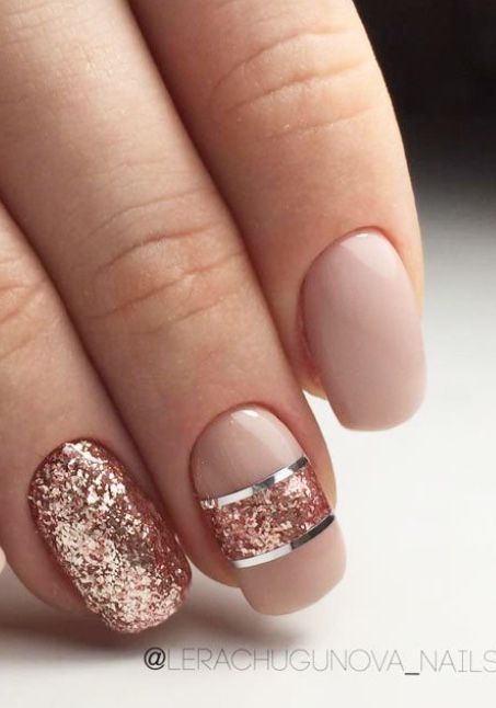 Top10: rose gold körmök karácsonyra -  -  - csillogás, karácsony, manikűr, rose gold, 