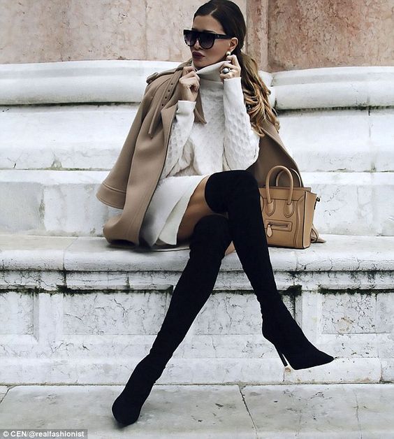 Stílusiskola: outfit ötletek combcsizmával -  -  - combcsizma, csizma, divat, stílus, 