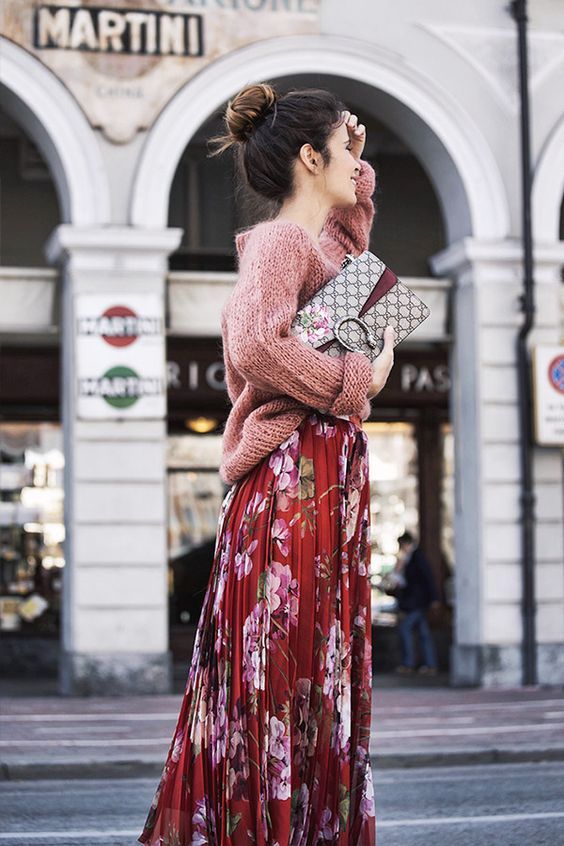 Stílusiskola: így viselj télen virágos ruhákat -  -  - divat, outfit, stílus, virág, 