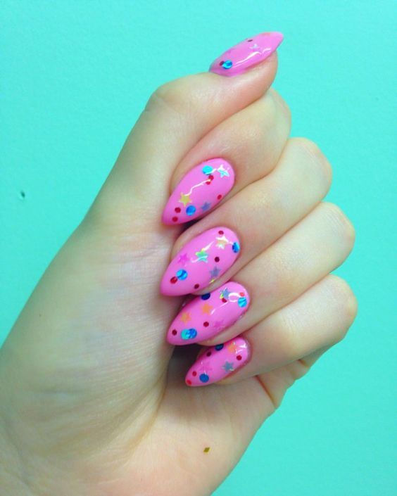 Top10: konfetti mintájú manikűr ötletek -  -  - köröm, manikűr, minták, ötletek, 