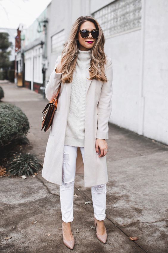 Stílusiskola: így viselj fehéret télen -  -  - divat, fehér, outfit, tél, 
