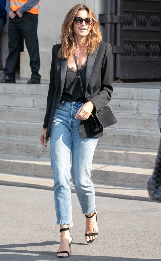 Stílusiskola: outfit ötletek Cindy Crawford-tól -  -  - cindy crawford, divat, outfit, stílus, 