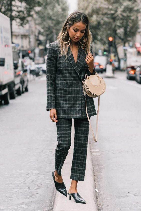 Stílusiskola: így viselj kockás nadrágkosztümöket -  -  - divat, kockás, nadrágkosztüm, outfit, stílus, tavasz, 