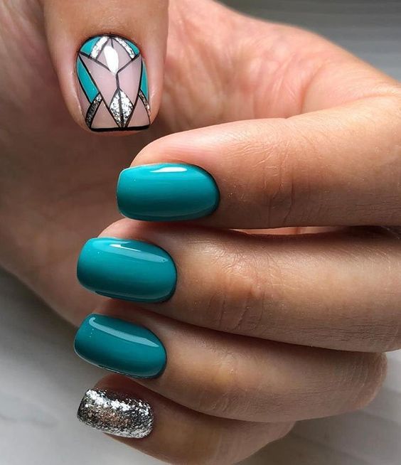 Top10: csodás türkiz manikűr ötletek -  -  - manikűr, ötletek, türkiz, türkiz körmök, 