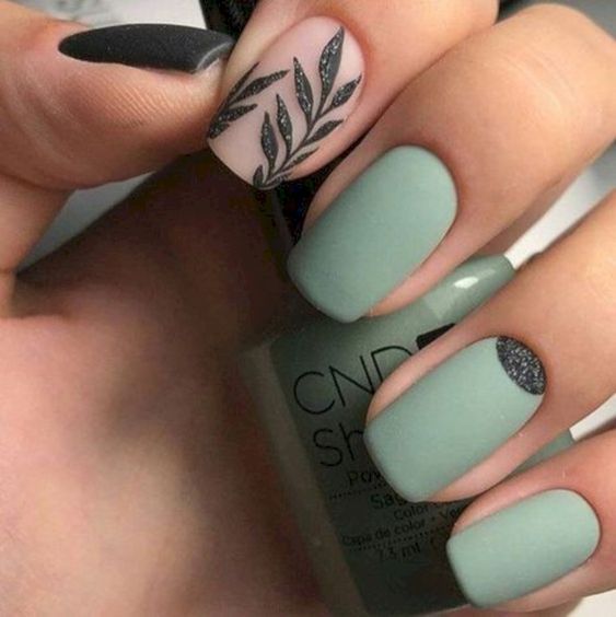 Top10: gyönyörű leveles manikűr ötletek a nyári szezonra -  -  - levelek, manikűr, minta, tavasz, 
