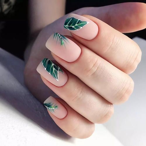 Top10: levélmintás manikűr a nyári szezonra -  -  - köröm, levél, levélminta, manikűr, 