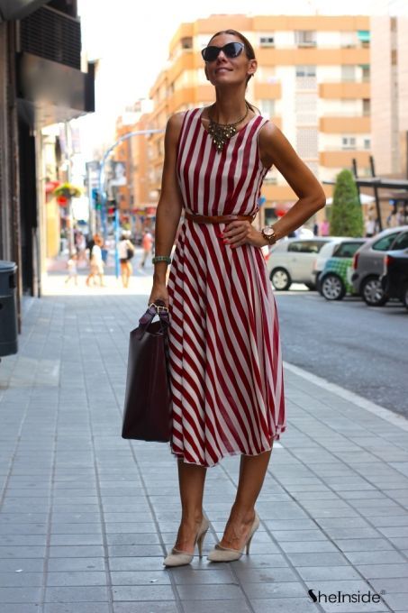 Stílusiskola: mindenképpen be kell szerezned egy csíkos ruhát -  -  - csíkos, csíkos ruha, divat, outfit, stílus, 