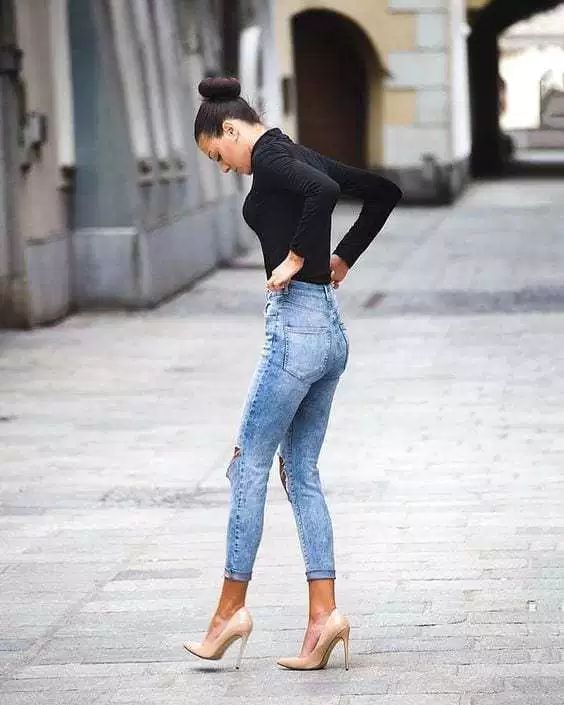 Stílusiskola: így viselj magassarkút és farmert -  -  - divat, farmer, magassarkú, outfit, stílus, 