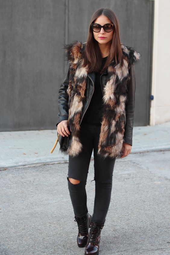 Stílusiskola: elő a műszőrme mellényekkel -  -  - divat, mellény, műszőrme, ősz, stílus, 