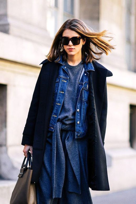 Stílusiskola: így viselj ősszel farmerdzsekit szövetkabáttal -  -  - divat, farmerdzseki, ősz, stílus, szövetkabát, 