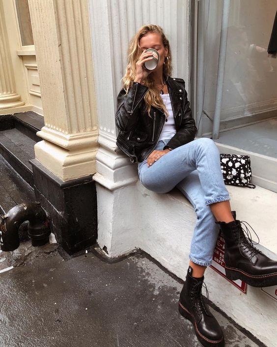 Stílusiskola: laza outfitek bőrdzsekivel -  -  - bőrdzseki, divat, kényelmes, laza, outfit, stílus, 