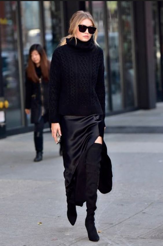 Stílusiskola: csinos fekete outfitek őszre -  -  - divat, fekete, outfit, stílus, 