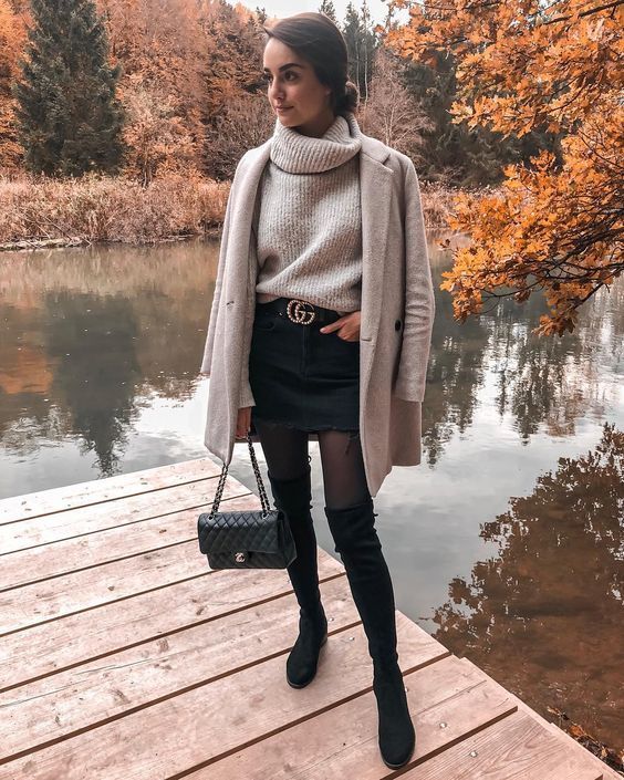 Stílusiskola: így viselj fekete miniszoknyákat -  -  - divat, fekete szoknya, outfit, ősz, stílus, 