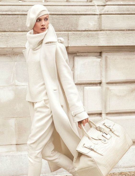 Stílusiskola: így viselj télen tetőtől talpig fehéret -  -  - divat, fehér, outfit, stílus, tél, 