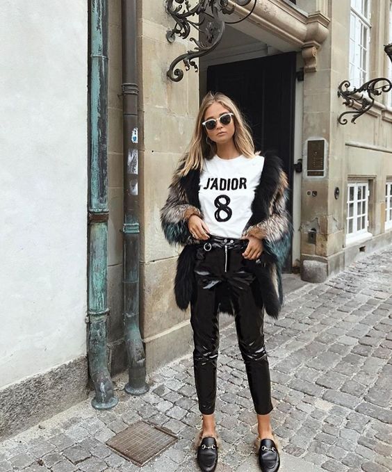 Stílusiskola: így viselj télen bőrnadrágokat -  -  - bőrnadrág, nadrág, outfit, tél, 