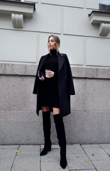 Stílusiskola: így viselj combcsizmákat -  -  - combcsizma, divat, outfit, tél, 