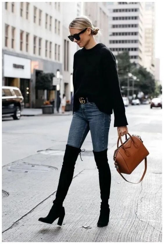 Stílusiskola: így viselj combcsizmákat -  -  - combcsizma, divat, outfit, tél, 