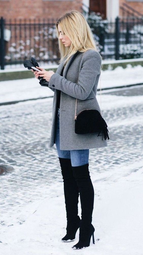 Stílusiskola: így viselj combcsizmákat -  -  - combcsizma, divat, outfit, tél, 