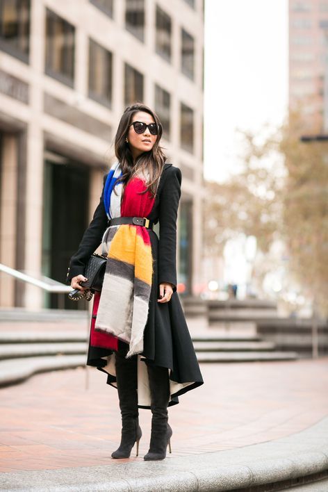 Stílusiskola: sál és öv, a tökéletes kombináció -  -  - divat, outfit, öv, sál, stílus, 