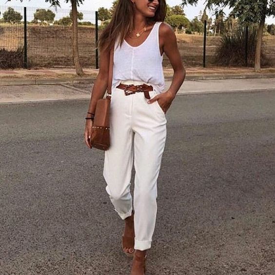 Stílusiskola: így viselj fehér nadrágokat -  -  - divat, fehér, fehér nadrág, outfit, stílus, 